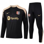 Felpa Allenamento Barcellona 2024/25 Nero Giallo