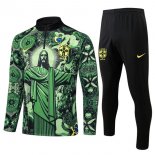 Felpa Allenamento Brasile 2025/26 Verde