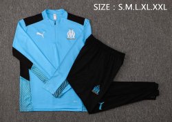 Felpa Allenamento Marsiglia 2022 Blu Nero