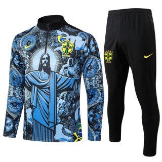 Felpa Allenamento Brasile 2024/25 Blu