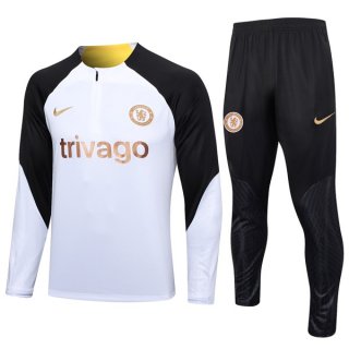 Felpa Chelsea 2024 Bianco Nero Felpa Chelsea 2024 Bianco Nero