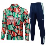 Felpa Allenamento Arsenal 2025/26 Verde Rosso