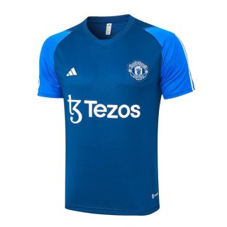 Maglia Formazione Manchester United 2024 Blu Maglia Formazione Manchester United 2024 Blu
