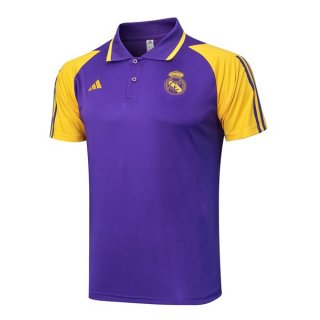 Polo Real Madrid 2024/25 Porpora Giallo Polo Real Madrid 2024/25 Porpora Giallo