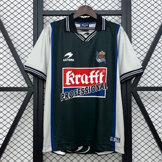 Thailandia Maglia Real Sociedad Seconda Retro 2000-2002 Thailandia Maglia Real Sociedad Seconda Retro 2000-2002