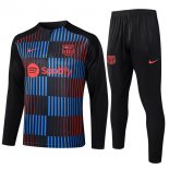 Felpa Allenamento Barcellona 2024/25 Blu Nero