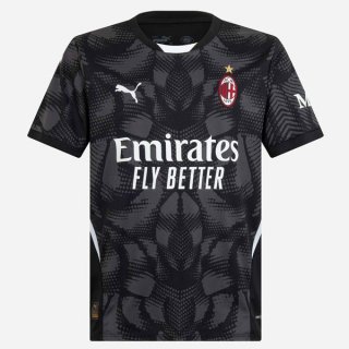 Thailandia Maglia AC Milan Portiere 24/25 Nero Grigio Thailandia Maglia AC Milan Portiere 24/25 Nero Grigio
