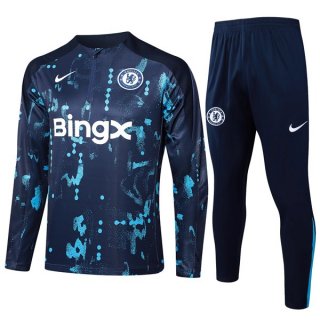 Felpa Allenamento Chelsea 2024/25 Blu 3 Felpa Allenamento Chelsea 2024/25 Blu 3