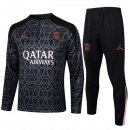 Felpa Allenamento PSG 2024/25 Nero Grigio