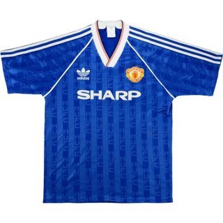 Thailandia Maglia Manchester United Terza Retro 1988 1990 Blu Thailandia Maglia Manchester United Terza Retro 1988 1990 Blu