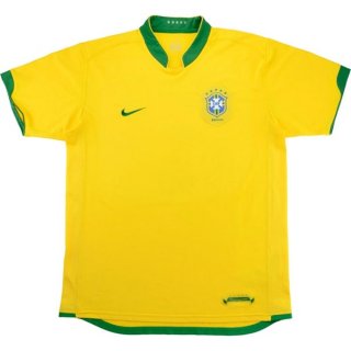 Thailandia Maglia Brasile Home Retro 2006 Giallo Thailandia Maglia Brasile Home Retro 2006 Giallo