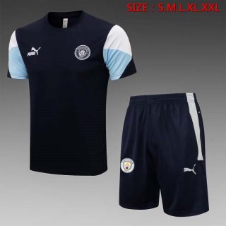 Maglia Formazione Manchester City Set Completo 2022 Nero Maglia Formazione Manchester City Set Completo 2022 Nero