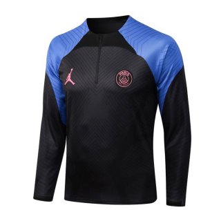 Felpa Allenamento PSG Top 2023 Nero Blu 6 Felpa Allenamento PSG Top 2023 Nero Blu 6