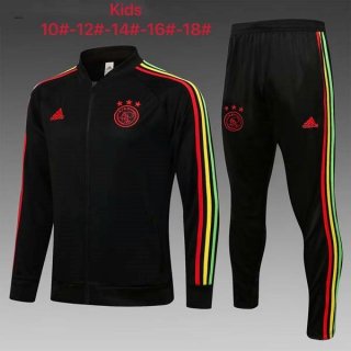 Bambino Giacca Ajax 2022 Nero Rosso Bambino Giacca Ajax 2022 Nero Rosso