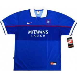 Thailandia Maglia Rangers Home Retro 1997 1999 Blu Thailandia Maglia Rangers Home Retro 1997 1999 Blu