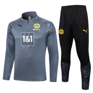 Felpa Borussia Dortmund 2024 Grigio Felpa Borussia Dortmund 2024 Grigio