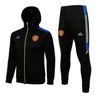Giacca Cappuccio Manchester United 2021/22 Nero Giacca Cappuccio Manchester United 2021/22 Nero