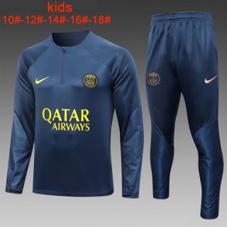 Bambino Felpa PSG 2024 Blu 2 Bambino Felpa PSG 2024 Blu 2