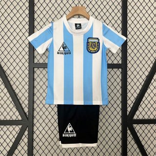 Maglia Argentina Home Retro Bambino 1986 Maglia Argentina Home Retro Bambino 1986