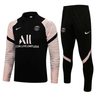 Felpa Allenamento PSG 2022 Rosa Nero Felpa Allenamento PSG 2022 Rosa Nero