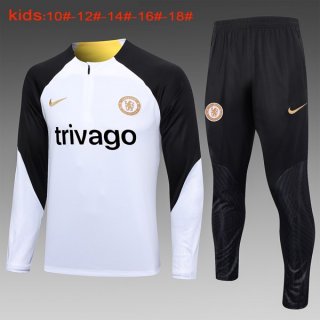 Bambino Felpa Chelsea 2024 Bianco 2 Bambino Felpa Chelsea 2024 Bianco 2