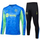Felpa Allenamento Barcellona 2024/25 Blu Verde