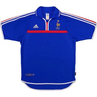 Thailandia Maglia Francia Home Retro 2000 Blu Thailandia Maglia Francia Home Retro 2000 Blu