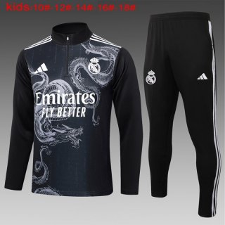Bambino Felpa Allenamento Real Madrid 2024/25 Nero Bambino Felpa Allenamento Real Madrid 2024/25 Nero