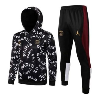 Giacca Cappuccio Paris Saint Germain 2022 Bianco Nero 1 Giacca Cappuccio Paris Saint Germain 2022 Bianco Nero 1
