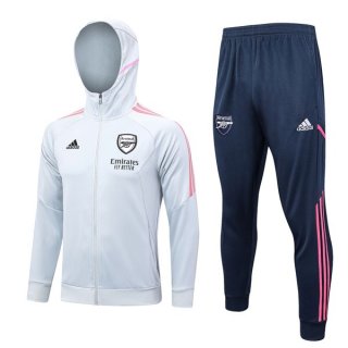 Felpa Cappuccio Arsenal 2023/24 Grigio Blu Felpa Cappuccio Arsenal 2023/24 Grigio Blu