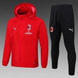 Giacca a vento AC Milan Set Completo 2025/26 Rosso