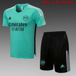 Maglia Formazione Arsenal Set Completo 2022 Verde Nero Maglia Formazione Arsenal Set Completo 2022 Verde Nero