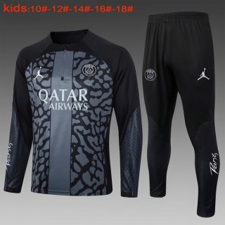 Bambino Felpa PSG 2024 Grigio 2 Bambino Felpa PSG 2024 Grigio 2