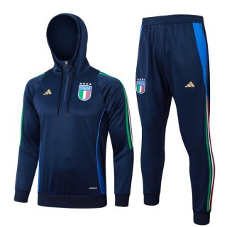 Felpa Cappuccio Italia 24/25 Blu 3 Felpa Cappuccio Italia 24/25 Blu 3