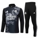 Felpa Allenamento Real Madrid 2024/25 Nero Grigio
