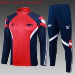 Bambino Felpa Allenamento Arsenal 2025/26 Rosso Blu