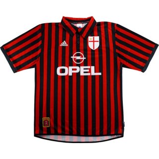 Thailandia Maglia AC Milan Home Retro 1999-2000 Rosso Thailandia Maglia AC Milan Home Retro 1999-2000 Rosso