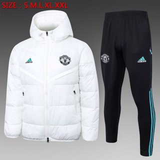 Piumino Manchester United Set Completo 2024/25 Bianco Piumino Manchester United Set Completo 2024/25 Bianco