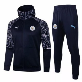 Giacca Cappuccio Manchester City 2021/22 Blu Navy Giacca Cappuccio Manchester City 2021/22 Blu Navy