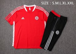 Maglia Formazione Bayern Monaco Set Completo 2022 Rosso Nero