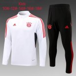 Bambino Felpa Allenamento Bayern Monaco 2023 Bianco Nero