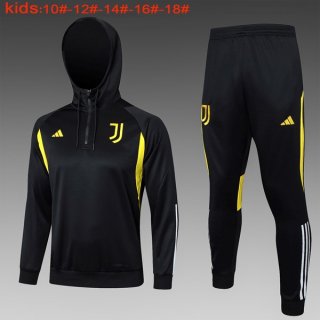 Bambino Felpa Cappuccio Juventus 2024 Nero 2 Bambino Felpa Cappuccio Juventus 2024 Nero 2