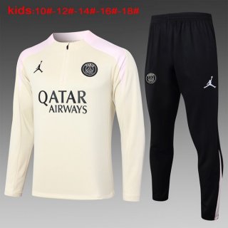 Bambino Felpa Allenamento PSG 24/25 Giallo Rosa 3 Bambino Felpa Allenamento PSG 24/25 Giallo Rosa 3