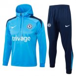 Felpa Cappuccio Chelsea 2024/25 Blu 3