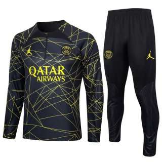 Felpa PSG 2024 Nero Giallo Felpa PSG 2024 Nero Giallo