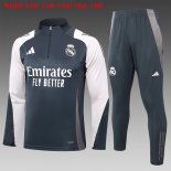 Bambino Felpa Allenamento Real Madrid 2024/25 Grigio