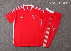 Maglia Formazione Ajax Set Completo 2022 Rosso