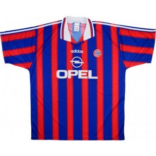 Thailandia Maglia Bayern Home Retro 1995 1997 Blu Rosso Thailandia Maglia Bayern Home Retro 1995 1997 Blu Rosso