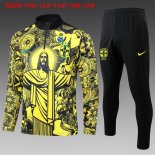 Bambino Felpa Allenamento Brasile 2024/25 Giallo