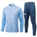 Felpa Allenamento Manchester City 2024/25 Blu